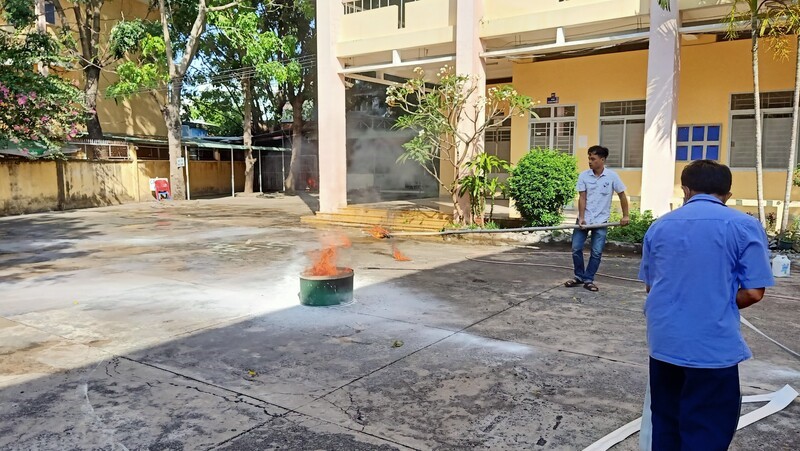 Phòng Quản trị thiết bị hỗ trợ công tác tập huấn PCCC