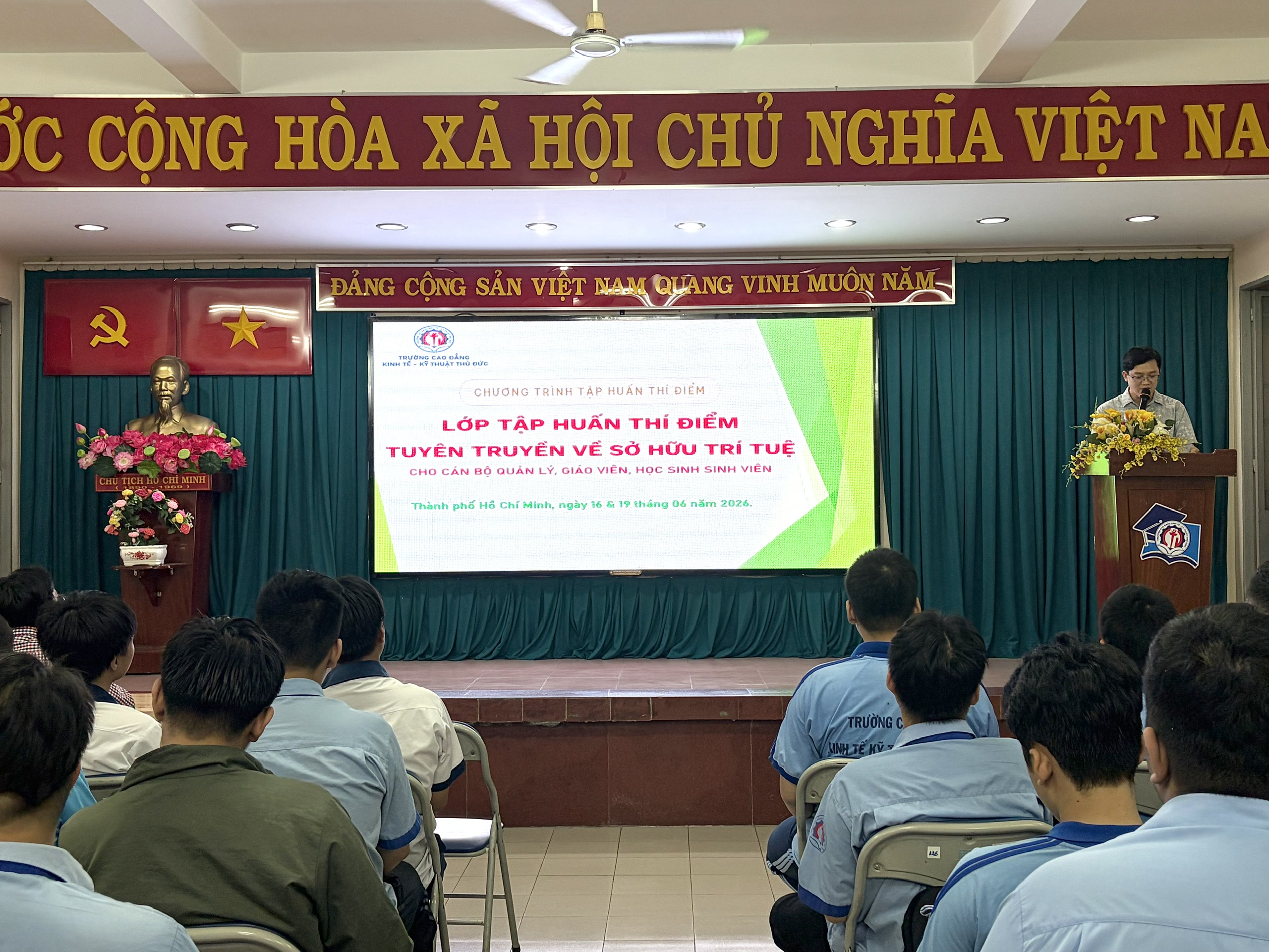 LỚP TẬP HUẤN THÍ ĐIỂM TUYÊN TRUYỀN VỀ SỞ HỮU TRÍ TUỆ